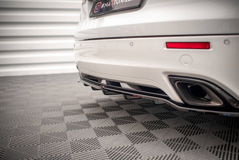 Maxton Mittlerer Diffusor Heck Ansatz DTM Look für Opel Insignia OPC Mk1 schwarz Hochglanz OP-IS-1-OPC-RD1G+RD2-G