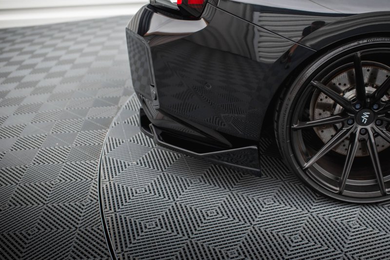 Maxton Heck Ansatz Flaps Diffusor V.6 (heckansatz v.2) BMW M2 G87 schwarz Hochglanz BM-M2-G87-RSD6-G