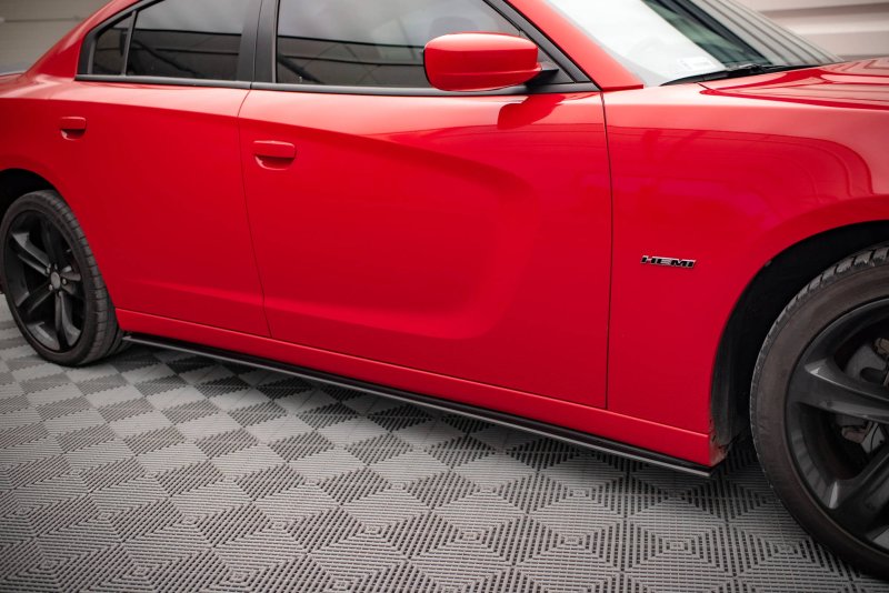 Maxton Street Pro Seitenschweller Ansatz für Dodge Charger RT Mk7 Facelift DOCH2RTCNC-SD1BRB