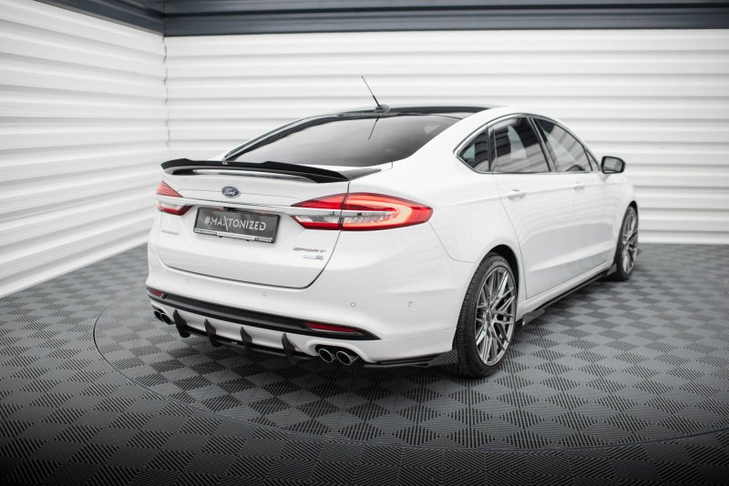 Maxton Hintere Seiten Flaps Ford Mondeo Sport Mk5 Facelift / Fusion Sport Mk2 Facelift schwarz Hochglanz FOMO5FSPORTCNC-RSF1-G