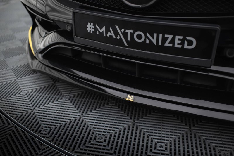 Maxton Front Ansatz V.3 Mercedes-AMG CLA 45 Aero C117 Facelift schwarz Hochglanz ME-CLA-117-45-AMG-AERO-FD1-G