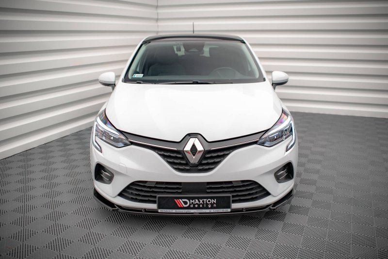 Maxton Front Ansatz V.1 für Renault Clio Mk5 schwarz Hochglanz RE-CL-5-FD1-G