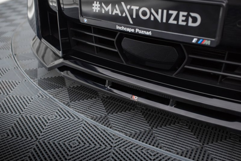Maxton Front Ansatz V.1 BMW XM G09 schwarz Hochglanz BM-XM-1-FD1G+FD1R-G