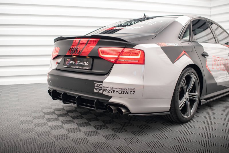 Maxton Street Pro Heckschürze für Audi S8 D4 AUA8D4SLINECNC-RS1BRB