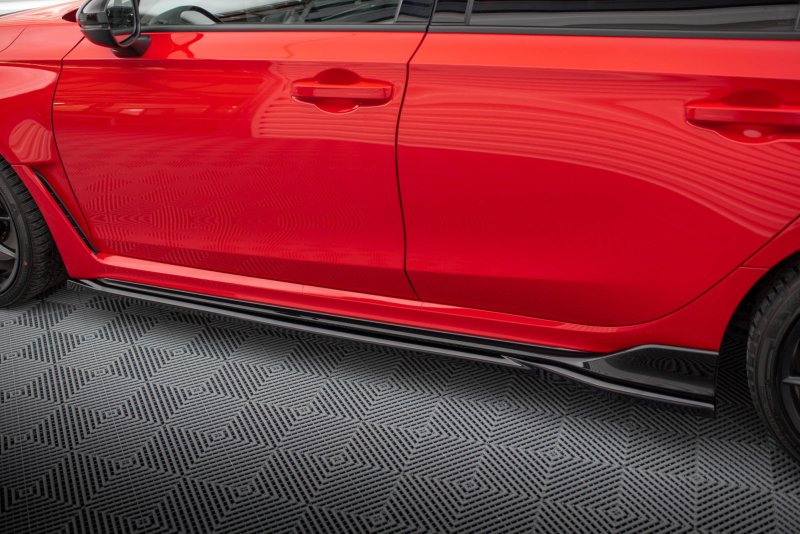Maxton Seitenschweller Ansatz für V.1 für Honda Civic Type-R Mk 11 schwarz Hochglanz HO-CI-11-TYPE-R-SD1-G