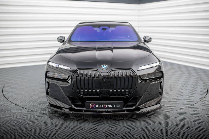 Maxton Front Ansatz V.1 für BMW 7 M-Paket / M760e G70 schwarz Hochglanz BM-7-G70-MPACK-FD1-G