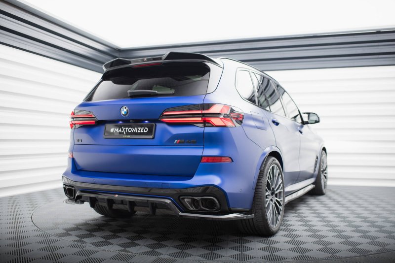 Maxton Spoiler CAP Abrisskante 3D V.2 BMW X5 M-Paket G05 schwarz Hochglanz BM-X5-05F-MPACK-CAP1-G