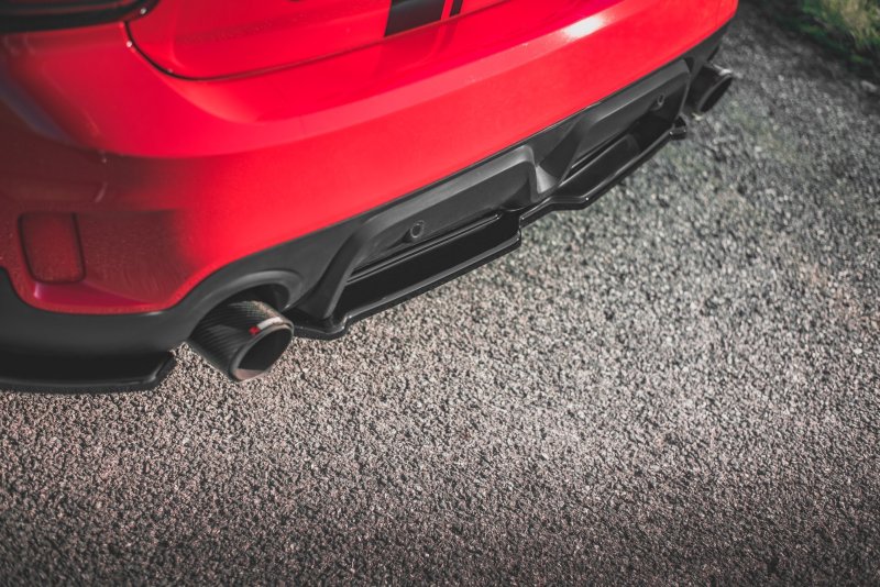 Maxton Mittlerer Diffusor Heck Ansatz für Mini Countryman Mk2 F60 JCW schwarz Hochglanz MC-CO-2-JCW-RD1-G