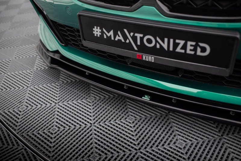 Maxton Front Ansatz V.9 BMW M135i F40 schwarz Hochglanz BM-1-40-M-FD2-G