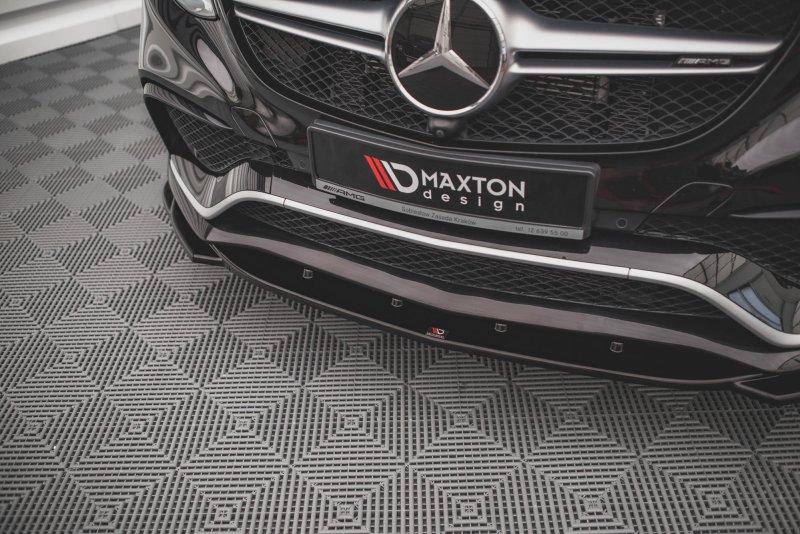 Maxton Front Ansatz V.2 für Mercedes-Benz GLE Coupe 63 AMG C292 schwarz Hochglanz ME-GLE-C292-AMG-FD2-G