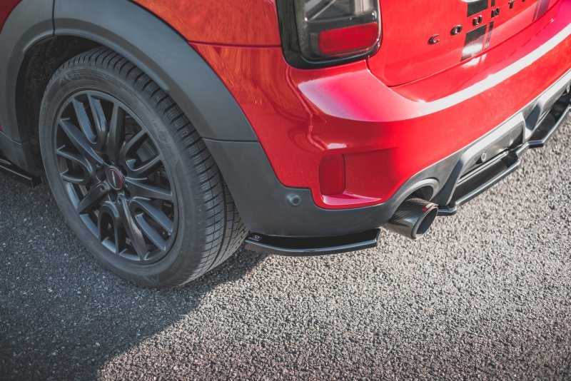 Maxton Heck Ansatz Flaps Diffusor für Mini Countryman Mk2 F60 JCW schwarz Hochglanz MC-CO-2-JCW-RSD1-G