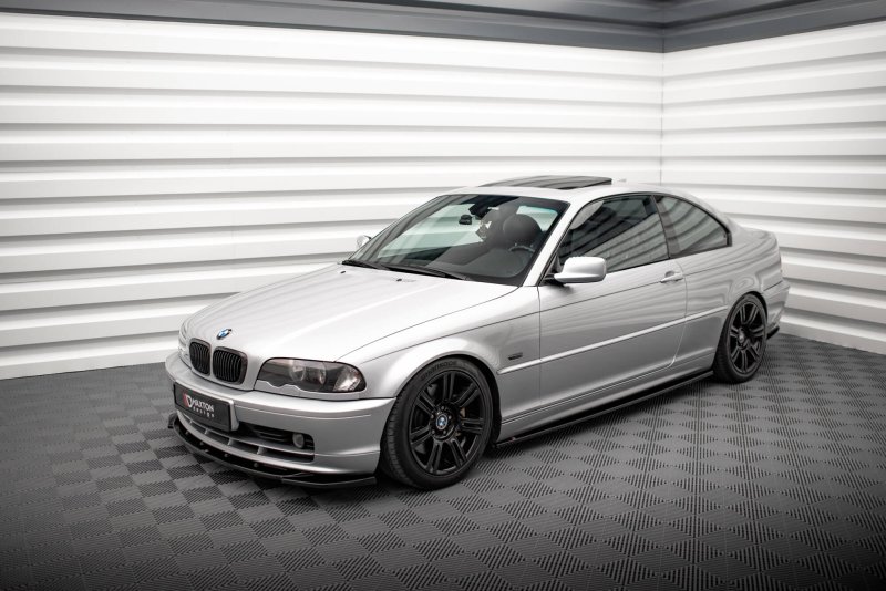 Maxton Seitenschweller Ansatz BMW 3er Coupe E46 schwarz Hochglanz BM-3-46-C-SD1-G