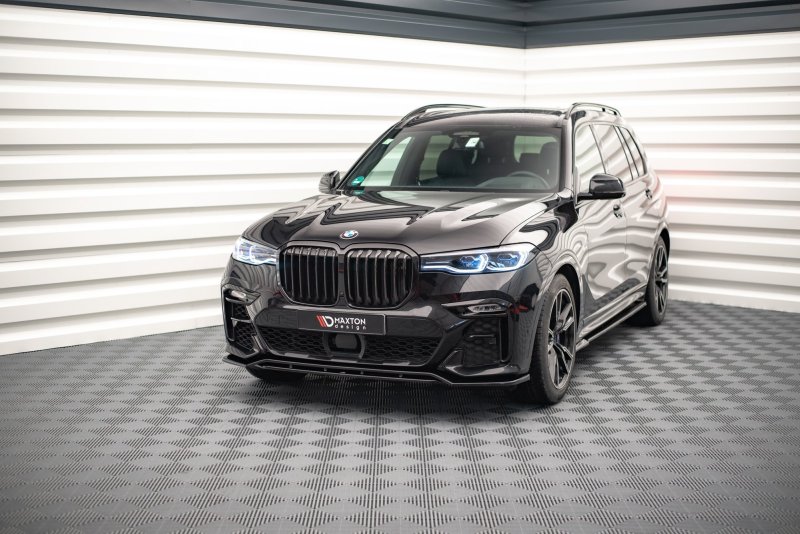 Maxton Front Ansatz V.1 für BMW X7 M G07 schwarz Hochglanz BM-X7-07-M-FD1G+FD1R-G