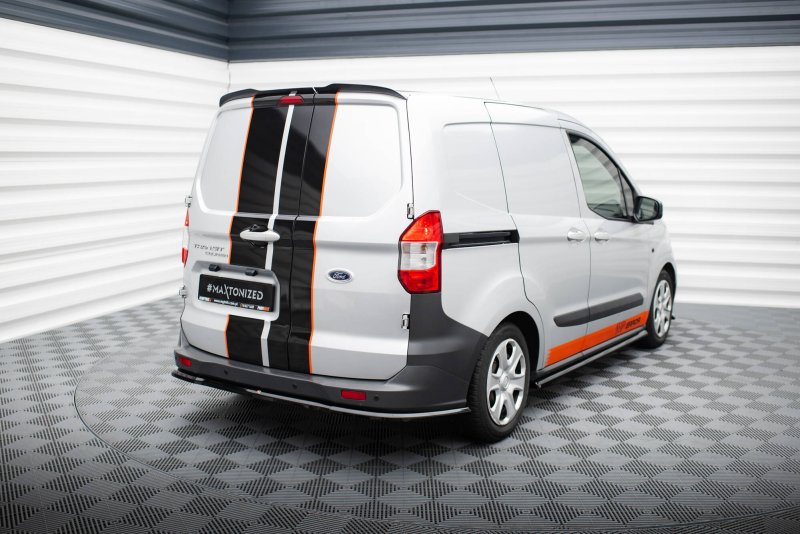 Maxton Mittlerer Cup Diffusor Heck Ansatz Ford Transit Courier Mk1 schwarz Hochglanz FO-TR-COU-1-RD1-G