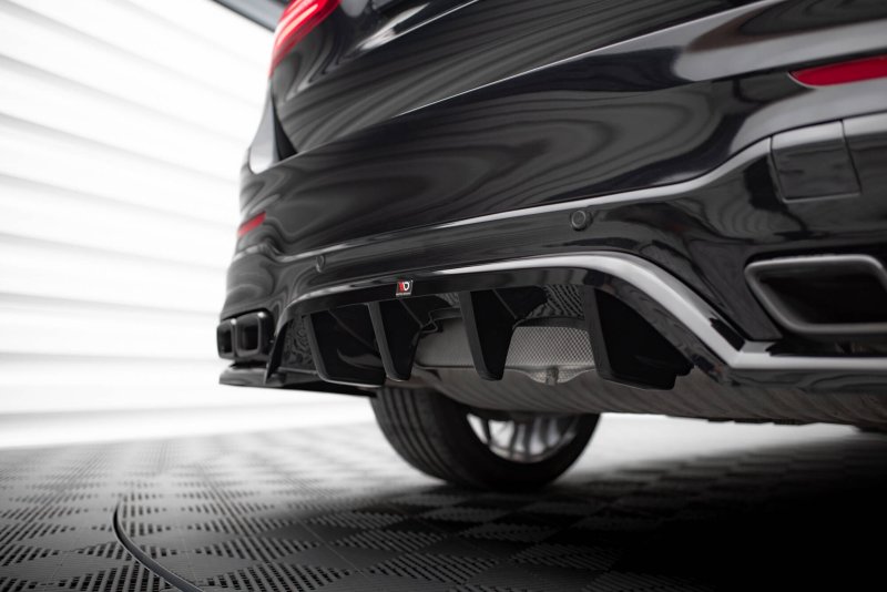 Maxton Mittlerer Cup Diffusor Heck Ansatz V.1 Mercedes-AMG GLC 63 SUV X253 schwarz Hochglanz ME-GLC-X253-63-RD1G+RD2-G