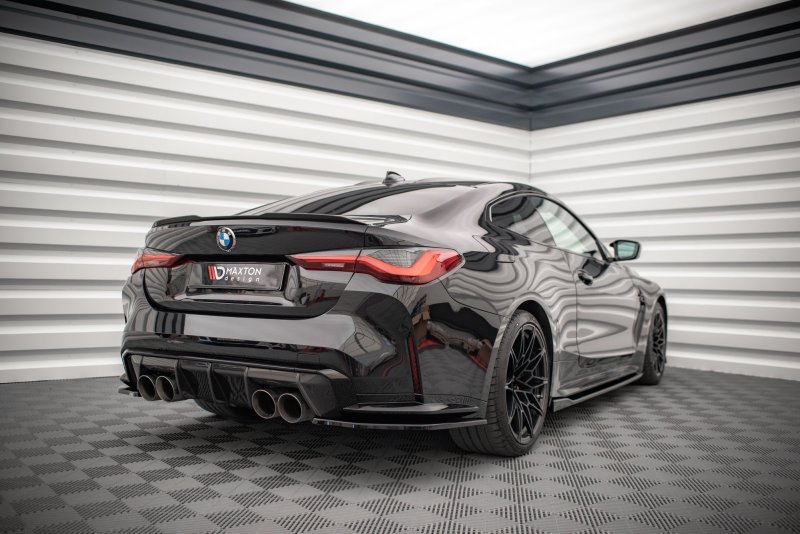 Maxton Heck Ansatz Flaps Diffusor für BMW M4 G82 schwarz Hochglanz BM-4-G82-M-RSD1-G