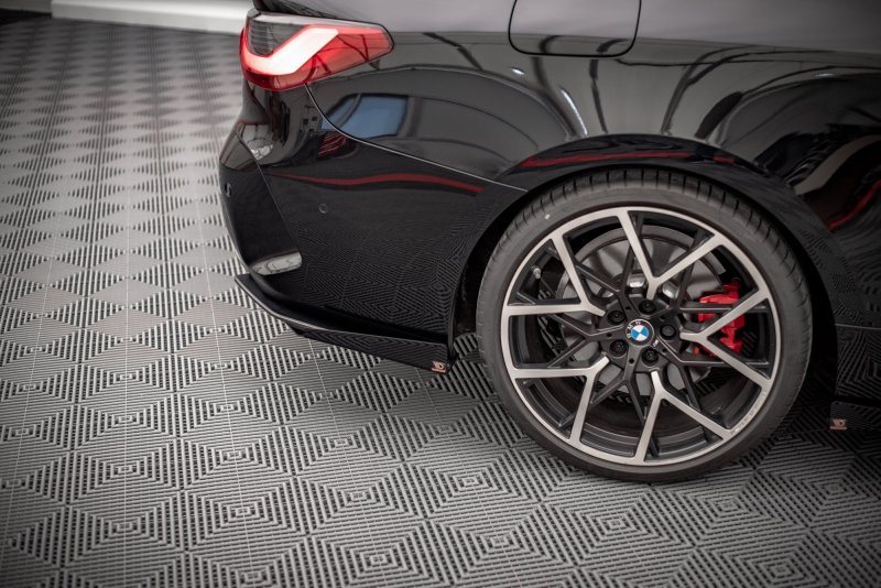 Maxton Street Pro Heck Ansatz Flaps Diffusor +Flaps für BMW 4er M-Paket G22 schwarz Hochglanz BM4G22MPACKCNC-RSD1BRB+RSF1-G