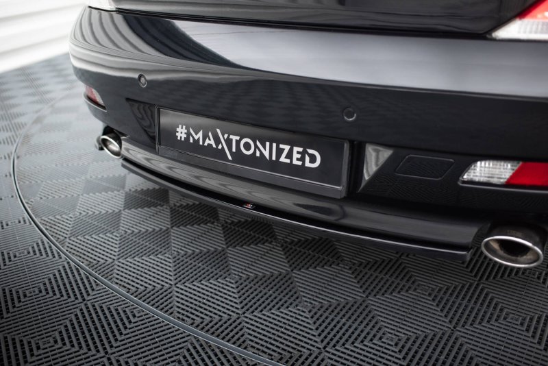 Maxton Mittlerer Cup Diffusor Heck Ansatz BMW 6er Coupe / Cabrio E63 / E64 schwarz Hochglanz BM-6-63-RD1G+RD2-G