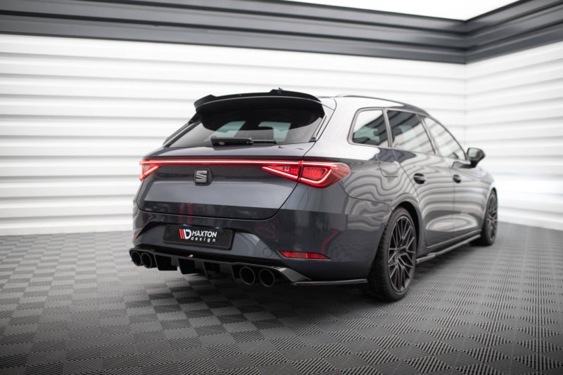 Maxton Heck Ansatz Flaps Diffusor V.2 Seat Leon ST FR Mk4 schwarz Hochglanz SE-LE-4-FR-ST-RSD2-G