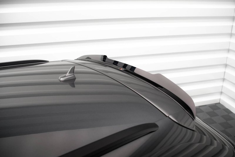 Maxton Spoiler CAP Abrisskante Audi A4 S-Line / S4 Avant B8 Facelift schwarz Hochglanz AU-A4-B8F-SLINE-AV-CAP1-G