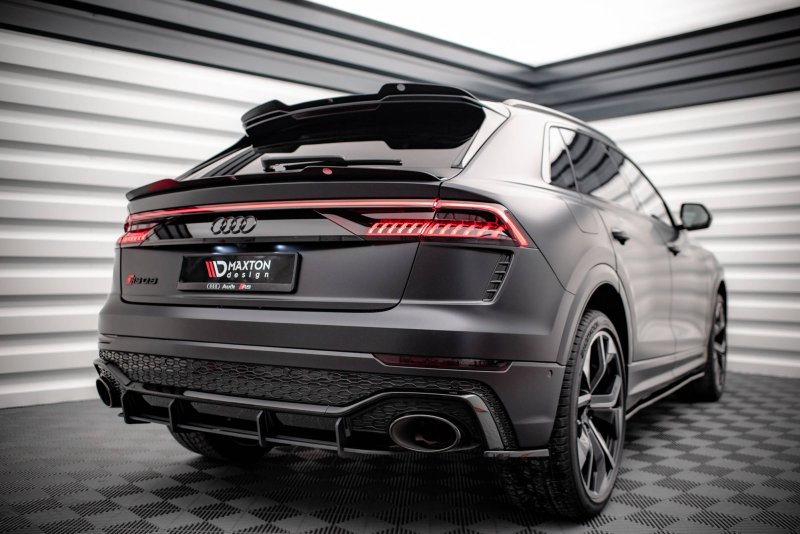 Maxton Heck Ansatz Flaps Diffusor für Audi RSQ8 Mk1 schwarz Hochglanz AU-RSQ8-1-RSD1-G