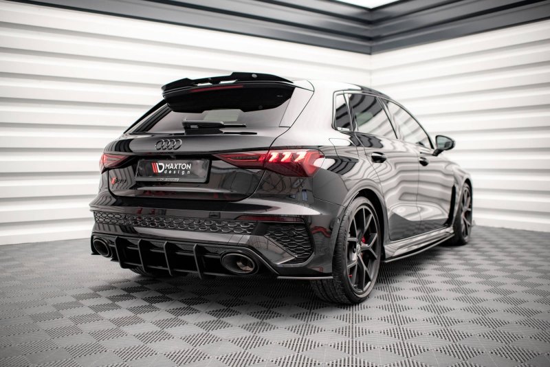 Maxton Street Pro Heckschürze für Audi RS3 Sportback 8Y AURS38YCNC-RS1BRB