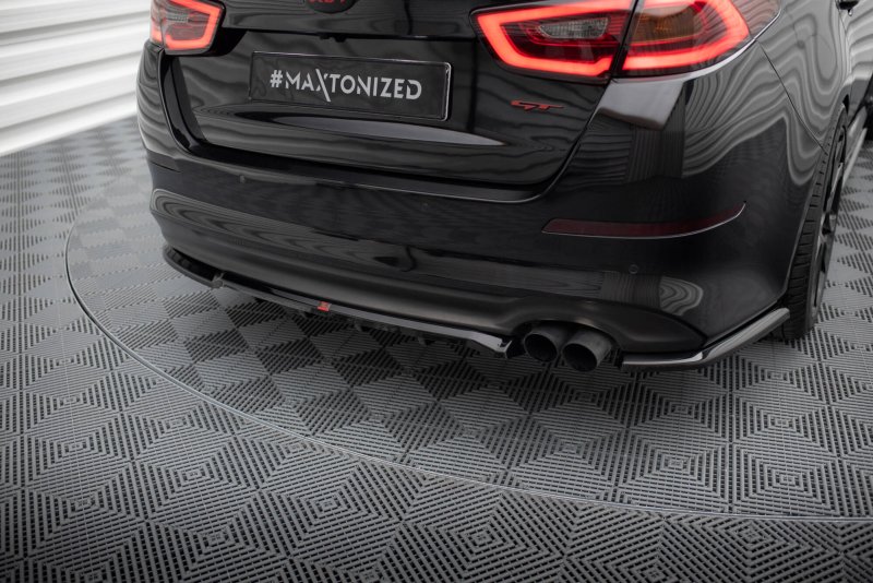 Maxton Mittlerer Cup Diffusor Heck Ansatz Kia Optima Mk3 schwarz Hochglanz KI-OP-1-RSD1G+RD1-G