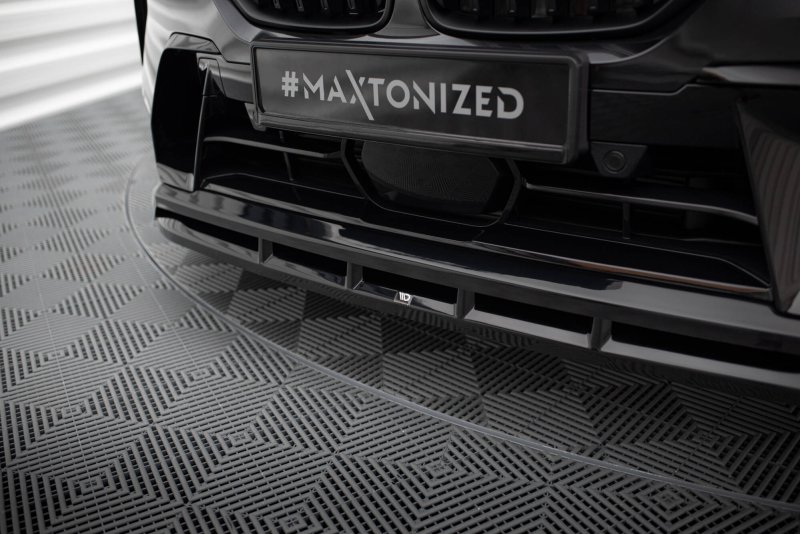Maxton Front Ansatz BMW X7 M-Paket G07 Facelift schwarz Hochglanz BM-X7-07F-MPACK-FD1G+FD1R-G