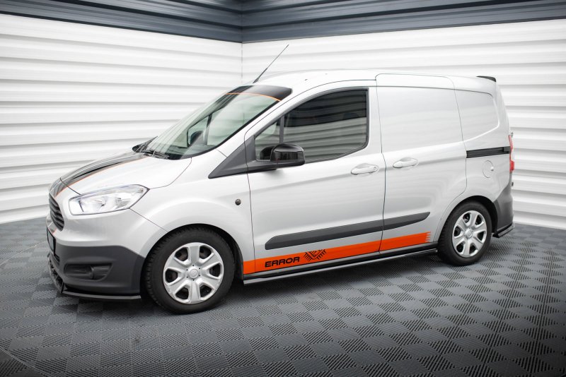 Maxton Seitenschweller Ansatz Ford Transit Courier Mk1 schwarz Hochglanz FO-TR-COU-1-SD1-G