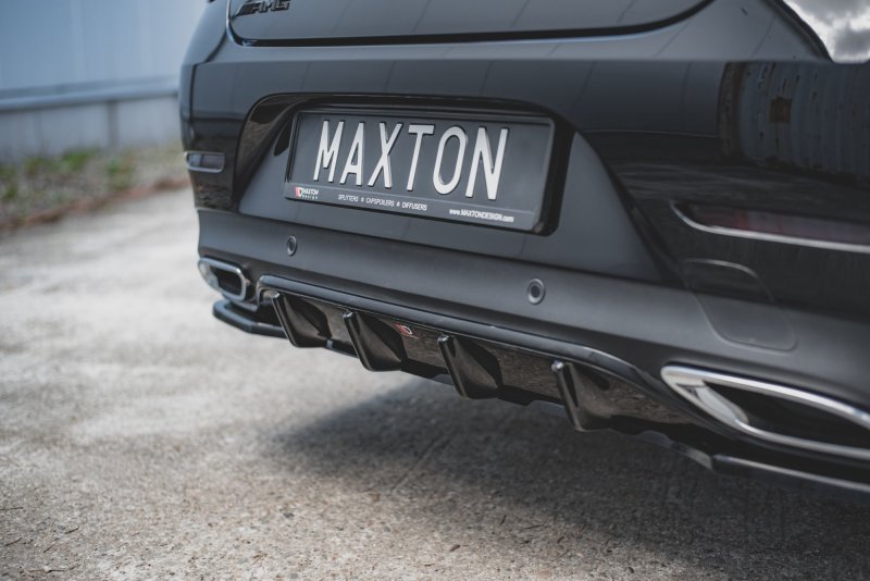 Maxton Diffusor Heck Ansatz für Mercedes-Benz CLS AMG-Line C257 schwarz Hochglanz ME-CLS-257-AMGLINE-RS1-G