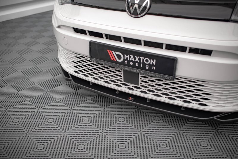 Maxton Front Ansatz V.1 für Volkswagen Caddy Mk5 schwarz Hochglanz VW-CA-5-FD1-G