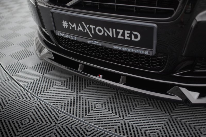 Maxton Front Ansatz Volvo S80 Mk2 schwarz Hochglanz VO-S80-3-FD1-G