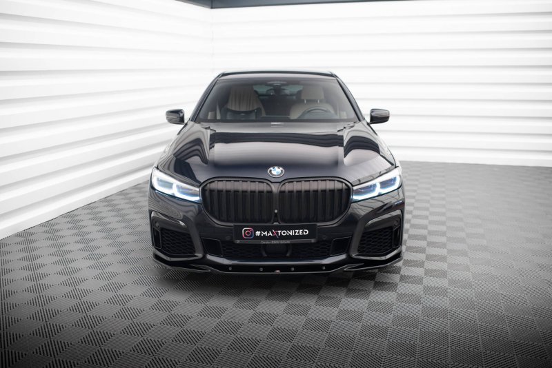Maxton Front Ansatz V.3 BMW 7 M-Paket G11 / G12 Facelift schwarz Hochglanz BM-7-11F-MPACK-FD3-G
