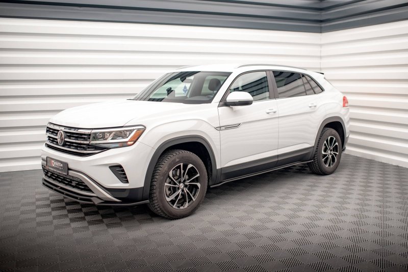 Maxton Seitenschweller Ansatz für Volkswagen Atlas Cross Sport schwarz Hochglanz VW-AT-1-CRS-SD1-G