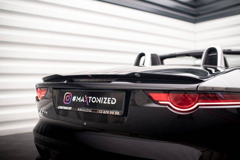 Maxton Spoiler CAP für Jaguar F-Type Mk1 Facelift schwarz Hochglanz JA-F-TYPE-1F-CAP1-G