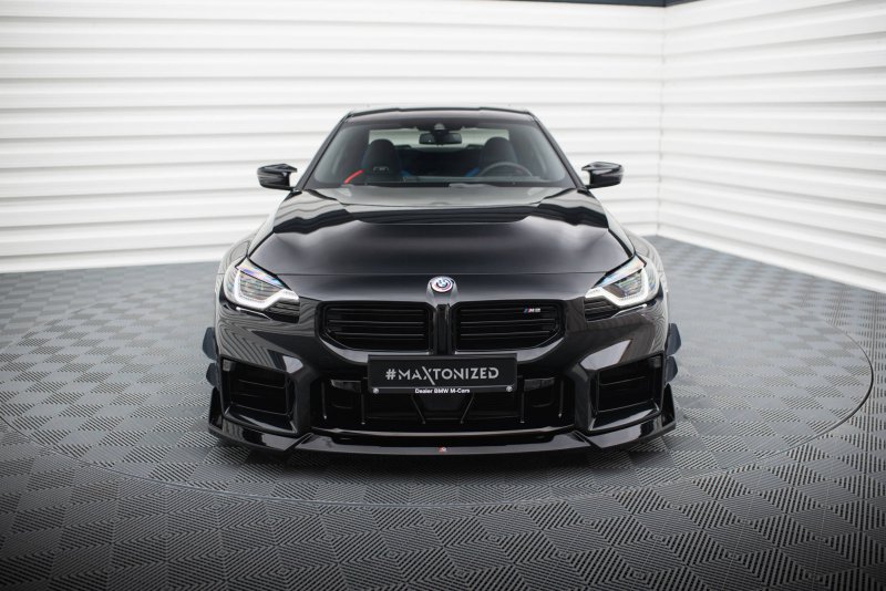 Maxton Front Ansatz V.5 für BMW M2 G87 schwarz Hochglanz BM-M2-G87-FD5-G