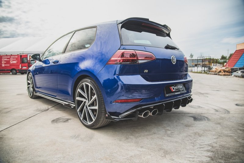 Maxton Racing Heckschürze für VW Golf 7 R Facelift VWGO7FRCNC-RS2BRB