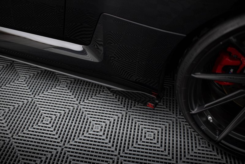 Maxton Side Flaps BMW M2 G87 schwarz Hochglanz BMM2G87CNC-SF1-G