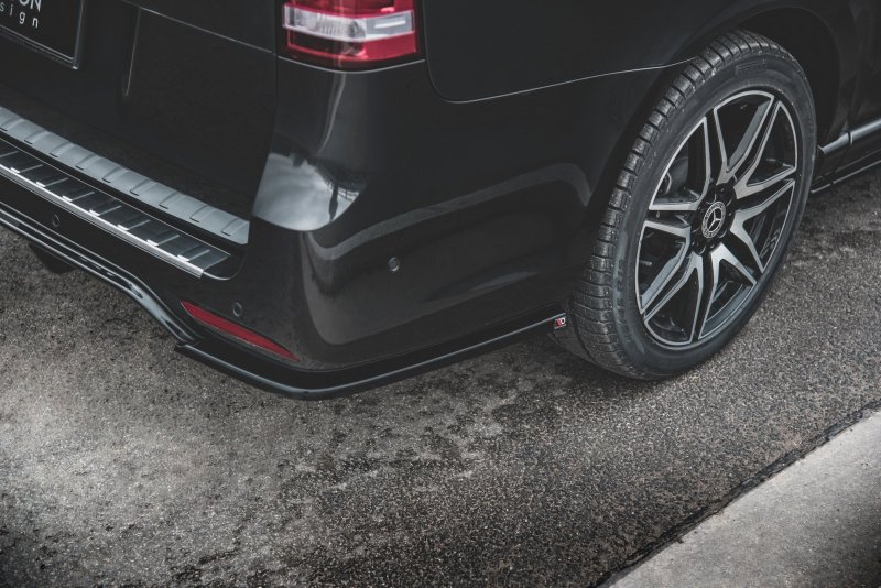 Maxton Heck Ansatz Flaps Diffusor V.2 für Mercedes-Benz V-Klasse AMG-Line W447 Facelift schwarz Hochglanz ME-V-447F-AMGLINE-RSD2-G