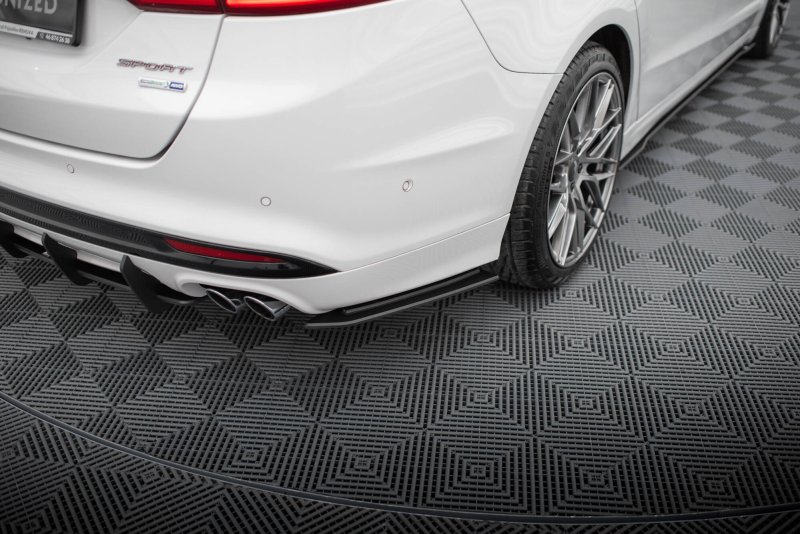 Maxton Street Pro Heck Ansatz Flaps Diffusor Ford Mondeo Sport Mk5 Facelift / Fusion Sport Mk2 Facelift FOMO5FSPORTCNC-RSD1BRB