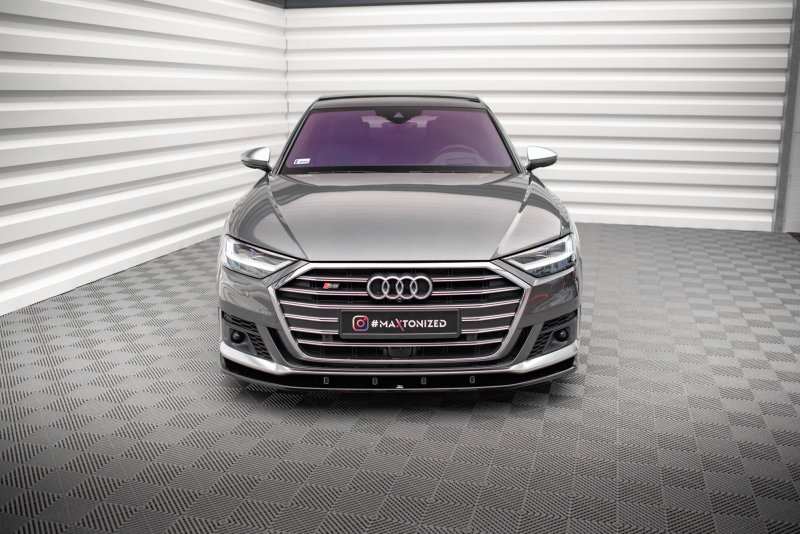 Maxton Front Ansatz V.2 für Audi S8 / A8 S-Line D5 schwarz Hochglanz AU-S8-D5-FD2-G