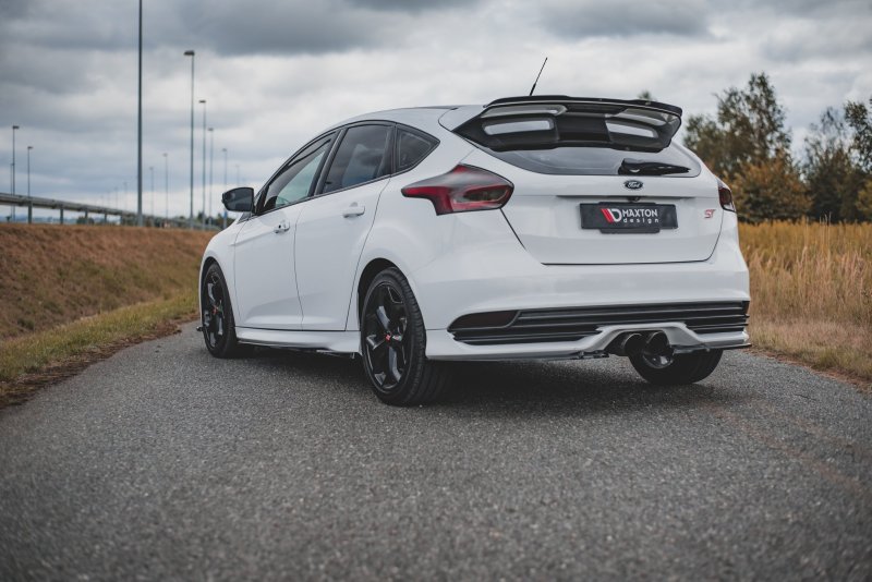 Maxton Seitenschweller Ansatz für V.2 für Ford Focus ST Mk3 schwarz Hochglanz FO-FO-3/3F-ST-SD2-G