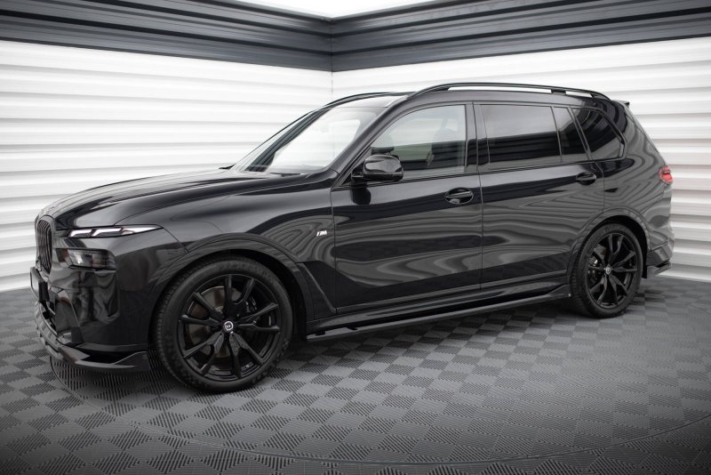 Maxton Seitenschweller Ansatz BMW X7 M-Paket G07 Facelift schwarz Hochglanz BM-X7-07F-MPACK-SD1-G