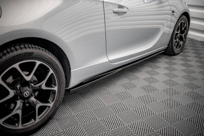 Maxton Seitenschweller Ansatz für Opel Astra GTC OPC-Line J schwarz Hochglanz OP-AS-J-GTC-OPCLINE-SD1-G