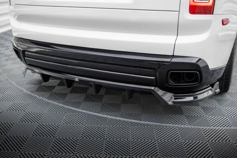 Maxton Mittlerer Cup Diffusor Heck Ansatz Rolls Royce Cullinan schwarz Hochglanz RR-CU-1-RD1G+RD2-G