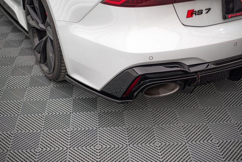 Maxton Heck Ansatz Flaps Diffusor V.2 für Audi RS6 C8 / RS7 C8 schwarz Hochglanz AU-RS6-C8-RSD2-G