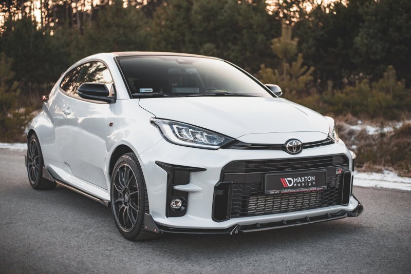 Maxton Front Ansatz +Flaps für V.2 Toyota GR Yaris Mk4 TO-YA-4-GR4-FD2G+FS