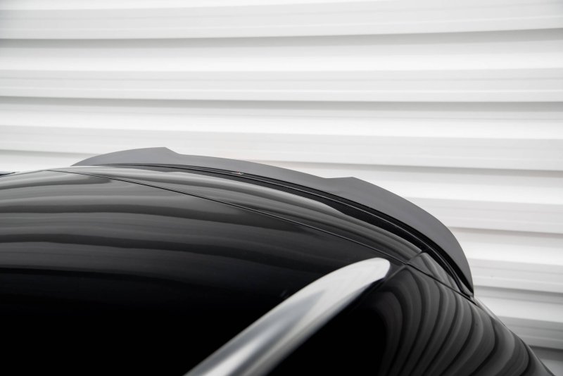 Maxton Spoiler CAP Abrisskante Ford Mondeo Kombi ST-Line Mk4 Facelift schwarz Hochglanz FO-MO-4-STLINE-K-CAP1-G