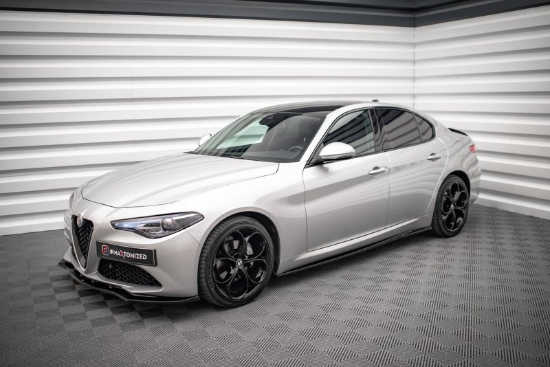 Maxton Seitenschweller Ansatz für Alfa Romeo Giulia Sport schwarz Hochglanz AL-GI-1-SPORT-SD1-G