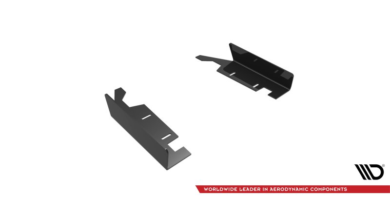 Maxton Hintere Seiten Flaps für BMW 2 Coupe M240i G42 schwarz Hochglanz BM242MCNC-RSF1-G